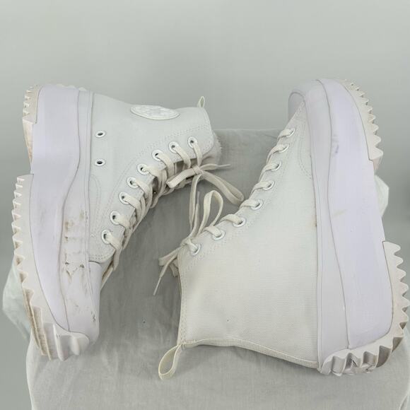 Unisex White Converse Chuck Taylor Run Star Hike High Tops Sneakers M-8M, W-9.5M - Picture 5 of 8